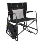 Campingstuhl GCI Freestyle Rocker XL with Side Table schwarz Black