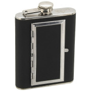 Flachmann Cattara 175 ml mit Etui für Zigarren