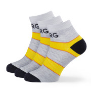 Damensocken Warg Trail Low Wool 3-pack grau/gelb SvSedaCernutaCerna