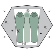 Wanderzelt Pinguin Aero 3 DAC