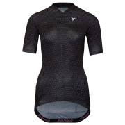 Damen-Radtrikot Silvini Catirina schwarz black-blush