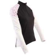 Damen-Radtrikot Axon Nippon Dlouhý D schwarz/weiß