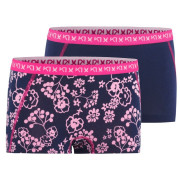 Höschen Kari Traa Attraktiv Hipster 2pk (2018) blau/rosa Night