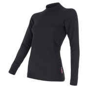 Damen-T-Shirt Sensor Double Face Langarm schwarz Black