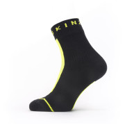 Wasserdichte Socken SealSkinz Dunton 2023 schwarz Black/Neon Yellow