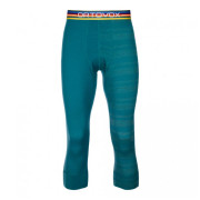 Herren 3/4 Unterhose Ortovox 185 Rock'N'Wool Short Pants grün pacific green