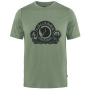Herren-Funktionsshirt Fjällräven Abisko Wool Classic SS M grün/schwarz Patina Green