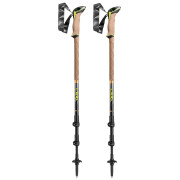 Trekkingstöcke Leki Sherpa schwarz/braun dark anthracite-copper-neonyellow