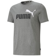 Herren-T-Shirt Puma ESS+ 2 Col Logo Tee grau gray