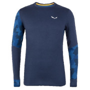 Herren-T-Shirt Salewa Cristallo Warm Amr M L/S Tee. dunkelblau NavyBlazer