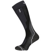 Kniestrümpfe Warg Merino SkiAlp schwarz/weiß Black/White