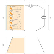 Zelt Regatta Kolima 5 Inflate