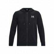 Herren-Sweatshirt Under Armour Essential Fleece FZ Hood schwarz Black/White