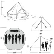 Familienzelt Easy Camp Moonlight Bell