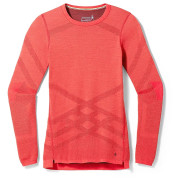 Damen-Funktionsshirt Smartwool W Intraknit Thermal Merino Bl Crew schwarz/rosa Scarlet-Black Cherry