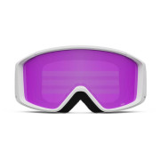 Skibrille Giro Index 2.0 White Wordmark Amber