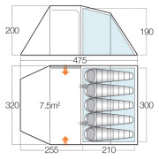Zelt Vango Beta 550 XL (2019)