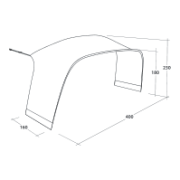 Zelterweiterung Outwell Wakefield XL Tent Connector