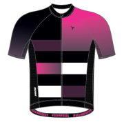 Kinder-Radtrikot Silvini Mazzani schwarz/rosa black-fuchsia