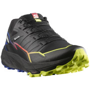 Herren Laufschuhe Salomon Thundercross Gore-Tex schwarz/gelb Black / Surf The Web / Safety Yellow