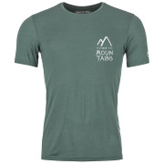 Herren-Funktionsshirt Ortovox 120 Cool Tec Mtn Duo Ts M grün/grau arctic grey