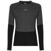 Herren-Funktionsshirt Icebreaker Men Merino 200 Oasis+ LS Crewe grau/schwarz Blk/Jtht/Und/Cb