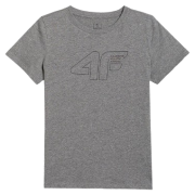 Kinder-T-Shirt 4F Tshirt M2417 grau MIDDLE GREY MELANGE