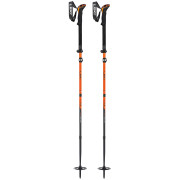 Skialp-Stöcke Leki Sherpa FX Carbon Strong 120 - 140cm rot orange-denimblue