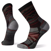 Socken Smartwool Hike Light Cushion Mountain Range Pattern Crew Socks schwarz black