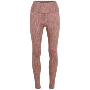 Damen-Leggings Icebreaker Women Merino 260 Tech Vertex High Rise Leggings Delta Lines AOP braun Summit/Blush/J