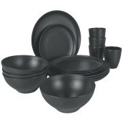 Geschirrset Bo-Camp Orville 16ks dunkelgrau Anthracite