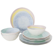 Geschirrset Bo-Camp Tableware Barfleur 12pcs mix1 Pastel