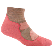 Damensocken Darn Tough Light Hiker Quarter Lightweight With Cushion rosa canyon