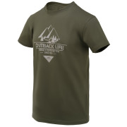 Herren-T-Shirt Helikon-Tex T-Shirt (Outback Life) grün Taiga Green