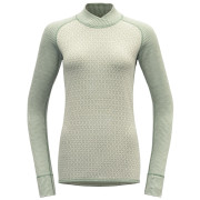 Damen-Funktionsshirt Devold Kvitegga Merino 230 Cross Neck weiß Raw White