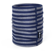 Halswärmer Zulu Merino grau/blau narrow stripes blue-grey