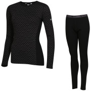 Damen Funktionsset Zulu Merino 240 Long schwarz Black