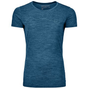 Damen-Funktionsshirt Ortovox 150 Cool Mountain Ts W blau petrol blue blend