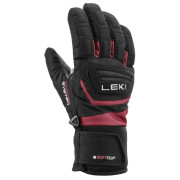 Kinder Skihandschuhe Leki Griffin 3D Junior schwarz/rosa black-rosé