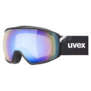 Skibrille Uvex Victorious FM schwarz/blau BLACK MATT DL/BLUE ON GREEN-CLEAR S2