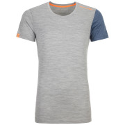 Damen-T-Shirt Ortovox 185 Rock'N'Wool Short Sleeve W hellgrau GrayBlend