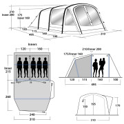Aufblaszelt Outwell Rosedale 5PA (2020)