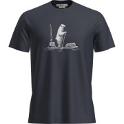 Herren-T-Shirt Icebreaker M Mer 150 Tech Lite SS T Pol Paddle dunkelblau Midnight Navy