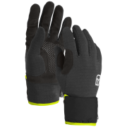 Handschuhe Ortovox Fleece Grid Cover Glove M schwarz/gelb Black Raven