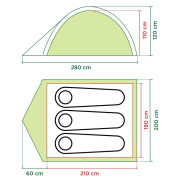 Wanderzelt Coleman Darwin 3
