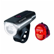Vorder- / Rücklicht Sigma Aura 60 USB + Nugget II. schwarz