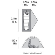 Ultraleichtes Zelt MSR Hubba Hubba Bikepack 1