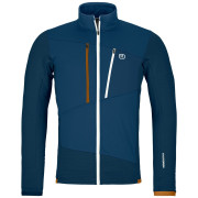 Herren-Sweatshirt Ortovox Fleece Grid Jacket M dunkelblau deep ocean