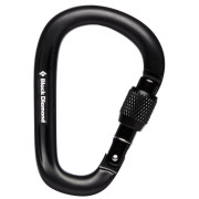 Karabiner Black Diamond Pearlock Screwgate schwarz black