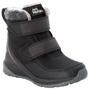 Kinderschuhe Jack Wolfskin Polar Wolf Texapore Mid Vc K schwarz/rosa phantom / pink